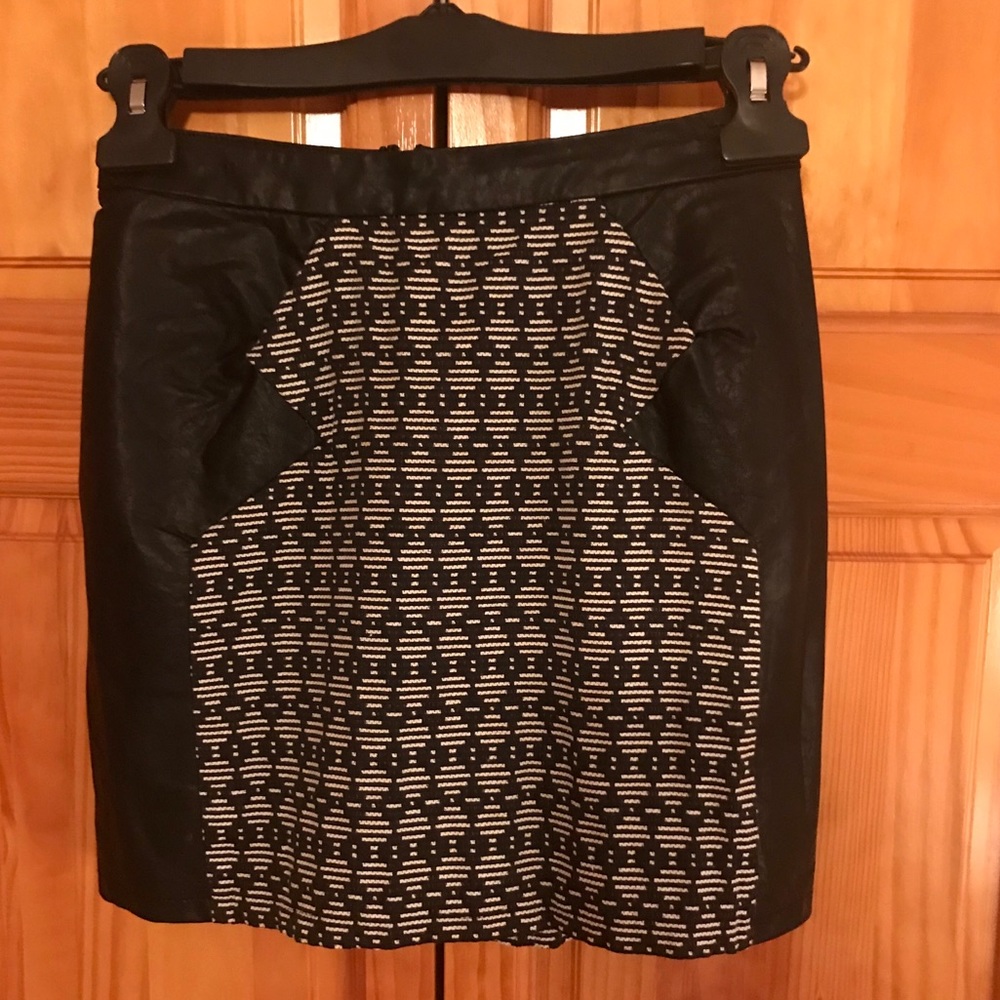 Black & White Pleather Mini